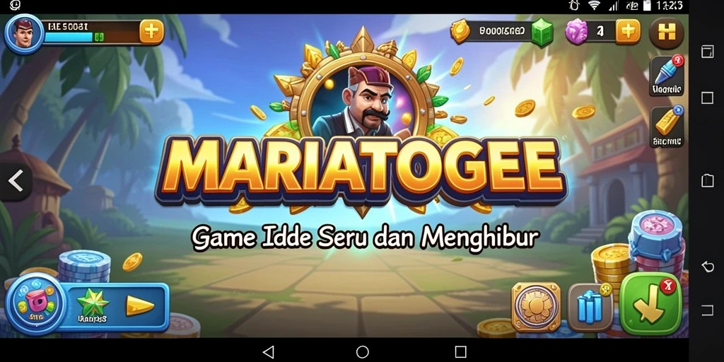 Screenshot gameplay MARIATOGEL yang menampilkan action Idle yang menegangkan.