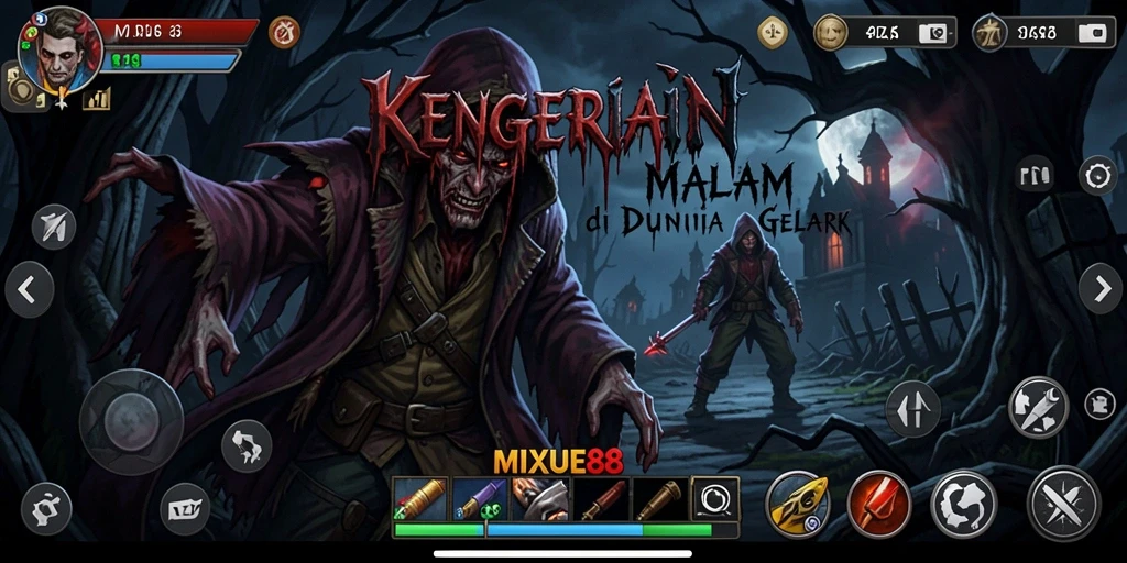 Gameplay menegangkan di tengah kegelapan yang mencekam.