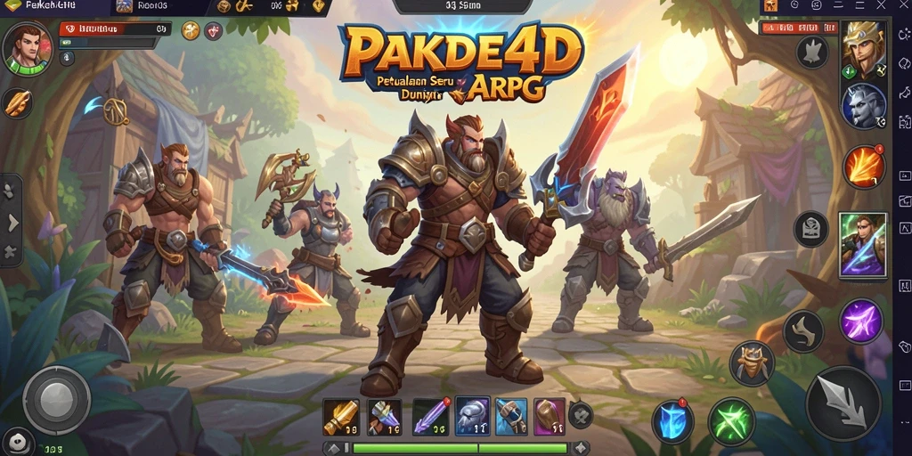 Tampilan gameplay PAKDE4D yang memukau dan aksi seru.