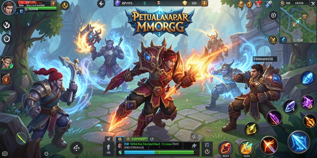 Tampilan gameplay RPVIP5 yang menakjubkan dalam dunia MMORPG.
